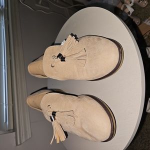 Tan Tassel Loafers